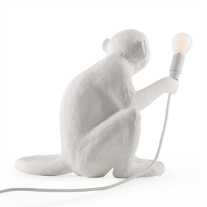 Seletti Monkey Lamp Sitting White